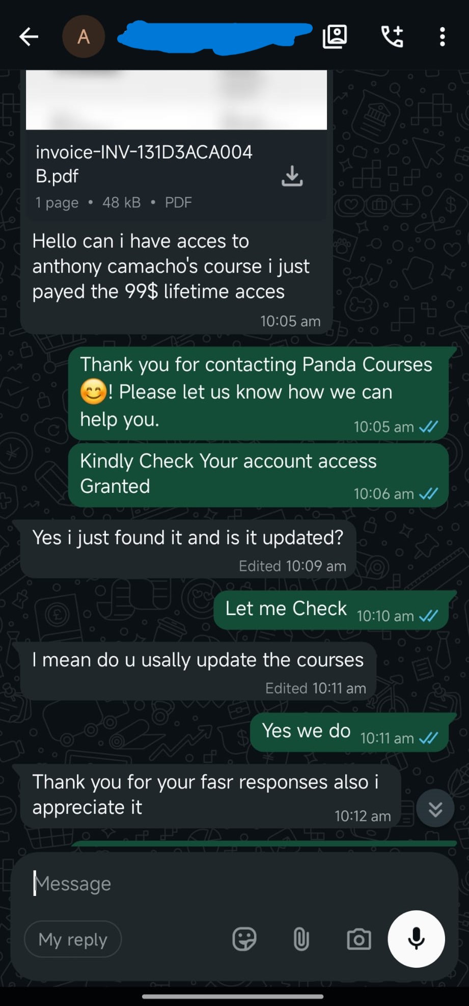 Customer review screenshot 1